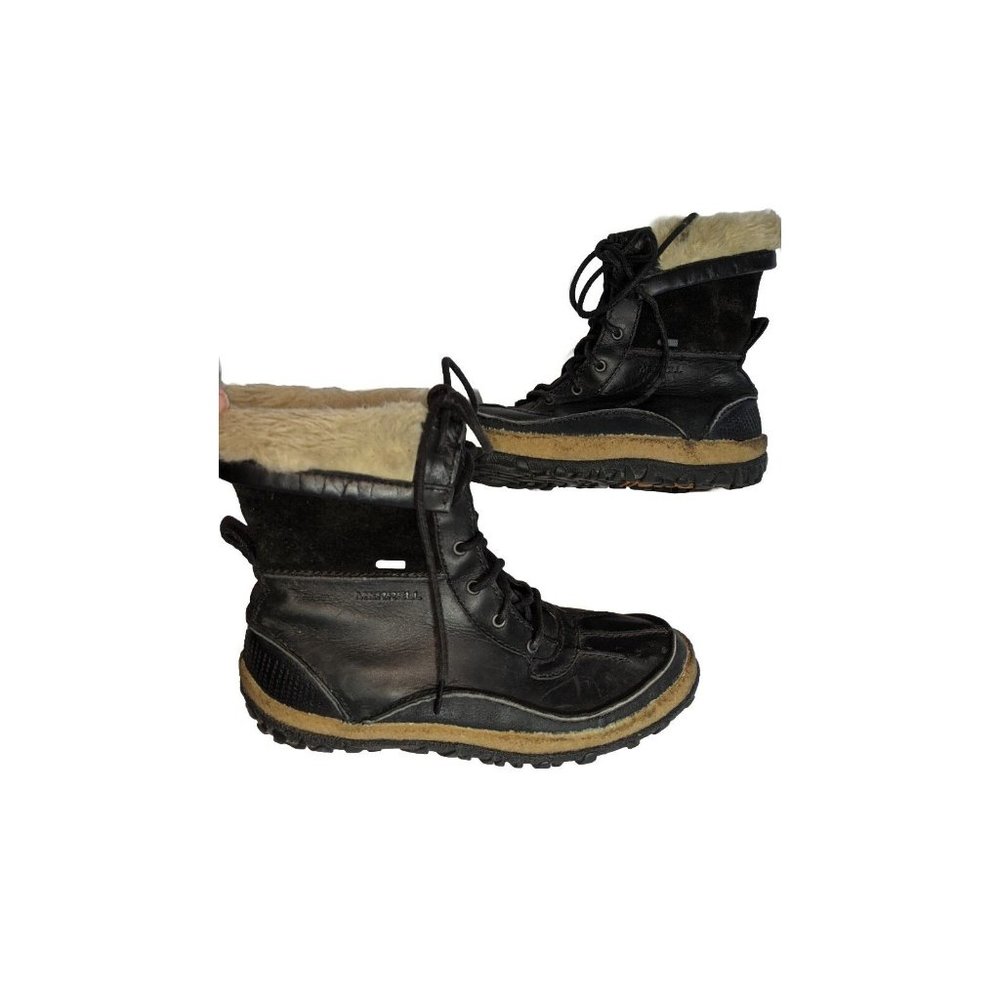 Merrell Tremblant Mid Polar Warm Waterproof Boots Womens Size 7 winter Eu 37.5